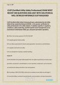 CUSP &lpar;Certified Utility Safety Professional&rpar; EXAM MOST RECENT 300 QUESTIONS 2026-2027 WITH SOLUTIONS & WELL DETAILED RATIONALES JUST REALEASED&period;pdf&NewLine;&NewLine;