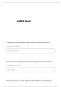 ASREB A-3 QUESTIONS AND VERIFIED ANSWERS