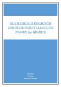 NU-131 THEORIES OF GROWTH AND DEVELOPMENT EXAM GUIDE 2026&sol;2027 &lpar;A&plus; GRADED&rpar;