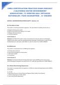 CWEA CERTIFICATION PRACTICE EXAM 2026&sol;2027 &vert; CALIFORNIA WATER ENVIRONMENT ASSOCIATION &vert; 75 VERIFIED Q&A &vert; DETAILED RATIONALES &vert; PASS GUARANTEED &ndash; A&plus; GRADED