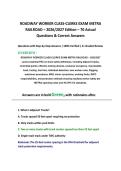 BNSF Roadway Worker Protection Exam Bundle &ndash; 2026&sol;2027 Edition &ndash;  Actual Questions & Verified Correct Answers