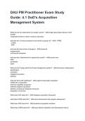 DAU PM Practitioner Certification Exam Updated 2026&sol;2027 Questions with Expert-Verified Answers&lpar;All Bundled Here&excl;&excl;&excl;&rpar;
