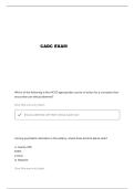 CADC SAMPLE QUESTIONS AND VERIFIED ANSWERS&period;&period;