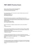 PMT 4800V Practice Exam Updated 2026&sol;2027 Questions with Expert-Verified Answers&NewLine;