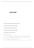 CADC PRACTICE TEST 2 QUESTIONS AND VERIFIED ANSWERS&period;&period;
