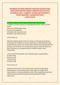 PARAMEDIC NATIONAL REGISTRY EXAM 2026 ACCURATE REAL  &NewLine;EXAM QUESTIONS AND CORRECT ANSWERS WITH DETAILED RATIONALES EACH &vert; CURRENTLY TESTING AND FREQUENTLY  TESTED QUESTIONS &vert; GUARANTEED PASS &vert; LATEST UPDATE
