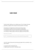 TCADC CADC EXAM QUESTIONS AND VERIFIED ANSWERS