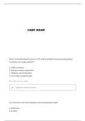 CADC PRACTICE TEST 1 QUESTIONS AND VERIFIED ANSWERS