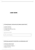 CADC PRACTICE QUESTIONS AND VERIFIED ANSWERS