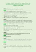 QPA EXAM UPDATED ACTUAL QUESTIONS AND&NewLine;CORRECT ANSWERS
