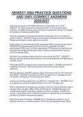 NEWEST GBA PRACTICE QUESTIONS&NewLine;AND 100&percnt; CORRECT ANSWERS&NewLine;2026&sol;2027