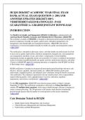 HCQM 2026&sol;2027 ACADEMIC YEAR FINAL EXAM &NewLine;BANK&colon;ACTUAL EXAM &lbrack;QUESTION 1- 200&rsqb; AND &NewLine;ANSWERS UPDATED 2026&sol;2027&vert; 100&percnt; &NewLine;VERIFIED&vert;DETAILED RATIONALES &ndash;PASS &NewLine;GUARANTEED A&plus; GRADED &vert;INSTANT DOWNLOAD 