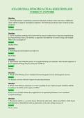 OTA 520 FINAL UPDATED ACTUAL QUESTIONS AND&NewLine;CORRECT ANSWERS