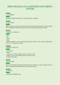 BDSM UPDATED ACTUAL QUESTIONS AND CORRECT&NewLine;ANSWERS