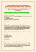RELATIVITY CERTIFIED ADMINISTRATOR EXAM ACCURATE  &NewLine;REAL EXAM QUESTIONS AND CORRECT ANSWERS WITH DETAILED &NewLine;RATIONALES EACH &vert; CURRENTLY TESTING AND FREQUENTLY TESTED &NewLine;QUESTIONS&vert; GUARANTEED PASS &vert;RCA EXAM PREP LATEST UPDATE