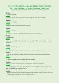 STATISTICS 296 FINAL EXAM STUDY SET UPDATED&NewLine;ACTUAL QUESTIONS AND CORRECT ANSWERS