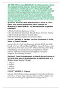 TEST BANK &vert; NYS Funeral Law 2026&sol;2027 &vert; New York State Funeral Law & Funeral Directing Regulations Study Guide&comma; Exam Review & Practice Questions &vert; NYS Funeral Director Law Test Bank with Answers & Detailed Rationales &vert; New York Funeral Directing Laws&comma; Pub