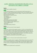 AAE552 - NDE FINAL EXAM REVIEW UPDATED ACTUAL&NewLine;QUESTIONS AND CORRECT ANSWERS
