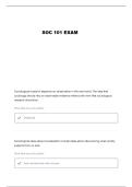 SOC 101 EXAM 1 QUESTIONS AND VERIFIED ANSWERS