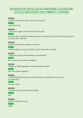 BLOOD BANK FINAL EXAM &lpar;CHAPTERS 1-16 UPDATED&NewLine;ACTUAL QUESTIONS AND CORRECT ANSWERS
