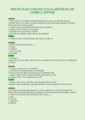 BMS 105 EXAM 3 UPDATED ACTUAL QUESTIONS AND&NewLine;CORRECT ANSWERS