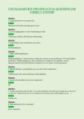CWS EXAM REVIEW UPDATED ACTUAL QUESTIONS AND&NewLine;CORRECT ANSWERS