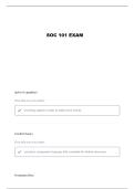 SOCIOLOGY 101 EXAM 1 ASU FEY QUESTIONS AND VERIFIED ANSWERS