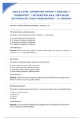 AQA A-LEVEL CHEMISTRY PAPER 1 2026&sol;2027 &vert; CHEMISTRY &vert; 100 VERIFIED Q&A &vert; DETAILED RATIONALES &vert; PASS GUARANTEED &ndash; A&plus; GRADED