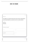 SOC 101 EXAM 1 QUESTIONS AND VERIFIED ANSWERS