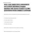 WGU C182 OBJECTIVE ASSESSMENT  OA LATEST