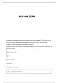 SOC 101 UNIT 1 QUESTIONS AND VERIFIED ANSWERS