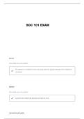 SOC 101 EXAM 1 PADILLA UNR QUESTIONS AND VERIFIED ANSWERS