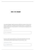 SOCIOLOGY 101 TERMS QUESTIONS AND VERIFIED ANSWERS
