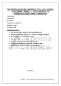 BSN HESI 266 MED SURG EXAM QUESTIONS AND ANSWERS&NewLine;ALL CORRECT RATED A&plus; &vert; FROM QUESTION TO&NewLine;PERFECTION&vert; STUDY WITH CONFIDENCE&excl;