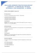 AQA A-LEVEL CHEMISTRY PRACTICE EXAM 2026&sol;2027 &vert; CHEMISTRY &vert; 75 VERIFIED Q&A &vert; DETAILED RATIONALES &vert; PASS GUARANTEED &ndash; A&plus; GRADED