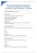 AQA A-LEVEL PHYSICS PAPER 2 2026&sol;2027 &vert; PHYSICS &vert; 100 VERIFIED Q&A &vert; DETAILED RATIONALES &vert; PASS GUARANTEED &ndash; A&plus; GRADED