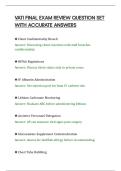 VATI FINAL EXAM REVIEW QUESTION SET&NewLine;WITH ACCURATE ANSWER