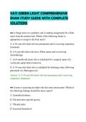 VATI GREEN LIGHT COMPREHENSIVE&NewLine;EXAM STUDY GUIDE WITH COMPLETE&NewLine;SOLUTIONS