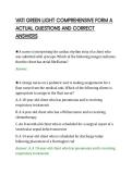 VATI GREEN LIGHT COMPREHENSIVE FORM A&NewLine;ACTUAL QUESTIONS AND CORRECT&NewLine;ANSWERS