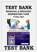 Test Bank for Neonatal and Pediatric Respiratory Care&comma; 5th Edition &ndash; Brian K&period; Walsh &vert; All 36 Chapters &vert; Complete Exam Questions & Answers &vert; Instant Download