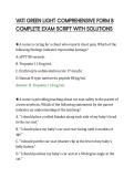 VATI GREEN LIGHT COMPREHENSIVE FORM B&NewLine;COMPLETE EXAM SCRIPT WITH SOLUTIONS