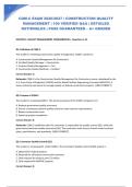 CQM-C EXAM 2026&sol;2027 &vert; CONSTRUCTION QUALITY MANAGEMENT &vert; 100 VERIFIED Q&A &vert; DETAILED RATIONALES &vert; PASS GUARANTEED &ndash; A&plus; GRADED