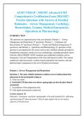 AEMT FISDAP &sol; NREMT Advanced EMT &NewLine;Comprehensive Certification Exam 2026&sol;2027&colon; &NewLine;Practice Questions with Answers & Detailed &NewLine;Rationales &ndash; Airway Management&comma; Cardiology&comma; &NewLine;Resuscitation&comma; Trauma&comma; Medical Emergencies&comma; &NewLine;Operations & Pharmacology 