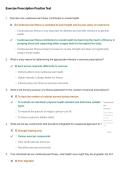 Exam &lpar;elaborations&rpar; Advanced Fitness Assessment and Exercise Exercise Prescription Practice Test - results