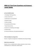 MSN 612 Final Exam Questions and Answers&vert; Latest Update 2027