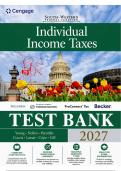 Test Bank for South-Western Federal Taxation 2027&colon; Individual Income Taxes&comma; 50th Edition &lpar;Young&comma; Nellen&comma; Persellin&comma; Lassar&comma; Cuccia & Cripe&comma; 2026&rpar; &vert; All Chapters 1&ndash;20 Covered&NewLine;