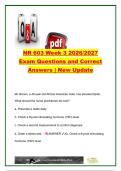 NR 603 Week 3 2026&sol;2027 &ndash; 28 Exam Questions & Correct Answers &vert; Hypertension&comma; CAD&comma; Lipids&comma; DVT & Heart Failure &vert; Chamberlain University