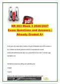 NR 603 EXAM COMPLETE PACKAGE DEAL