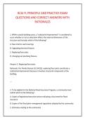 BCAI FL PRINCIPLE AND PRACTICE EXAM &NewLine;QUESTIONS AND CORRECT ANSWERS WITH &NewLine;RATIONALES&NewLine;