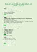 ESS 101&colon; FINAL UPDATED ACTUAL QUESTIONS AND&NewLine;CORRECT ANSWERS